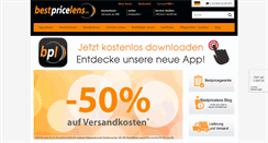 Desktop Screenshot of bestpricelens.de